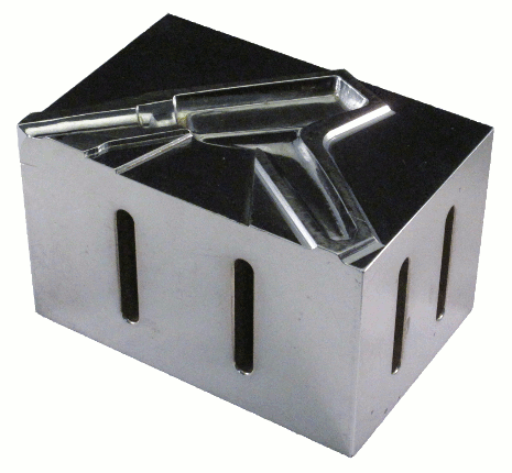 带有用于塑料玩具枪仿形轮廓的超声块形变幅杆